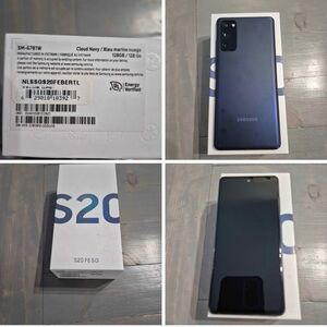 Galaxy S20 128GB Cloud navy Blue comes with original box. No charger